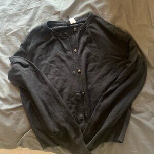 Black button up cardigan